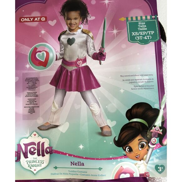 Disguise Only At Target Nickelodeon NELLA The Princess Knight Toddler 3T-4T #S - Picture 1 of 5